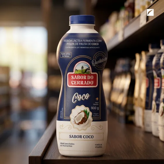 Design de embalagem Sabor do Cerrado, bebidas lácteas e manteigas